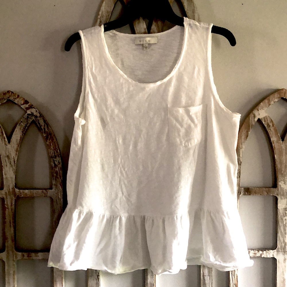 Anthropologie White Tank Top